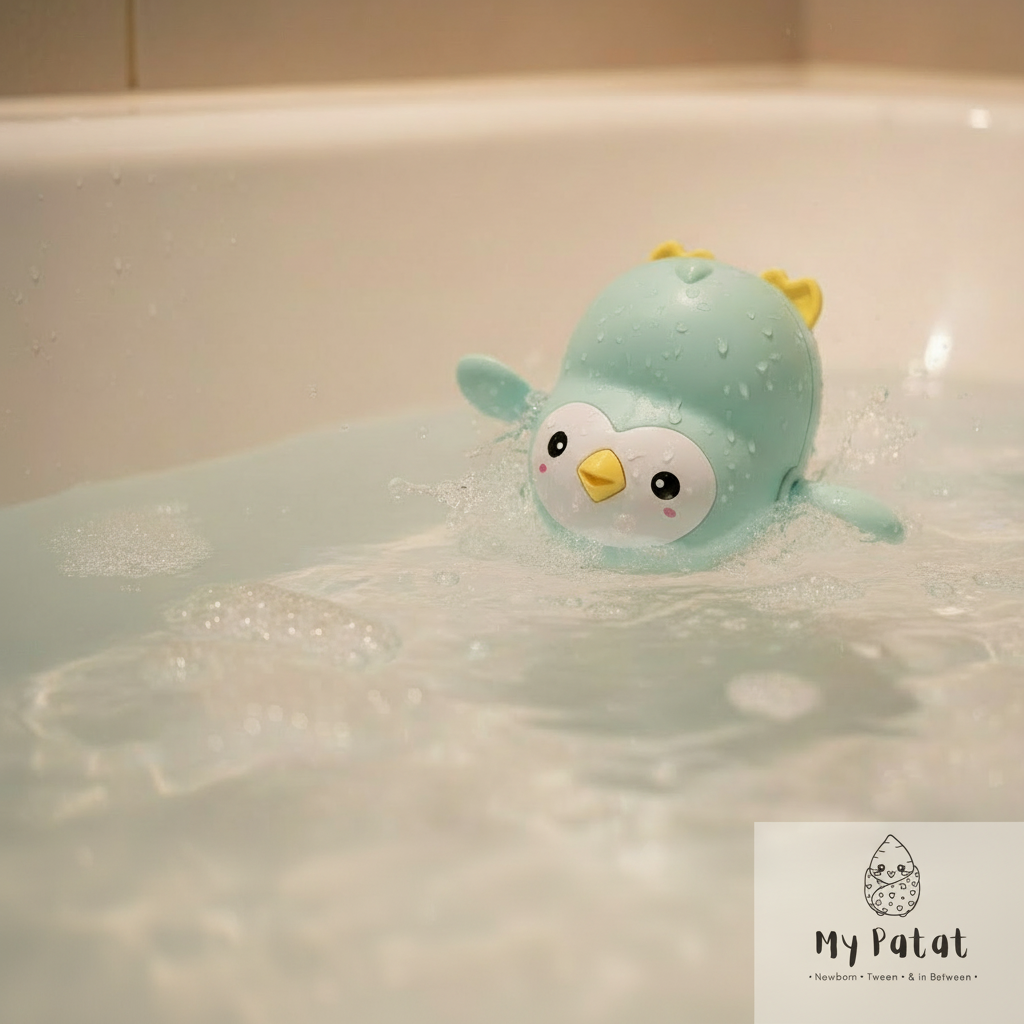 Wind-Up Swimming Bath Toys – Crab, Penguin & Turtle