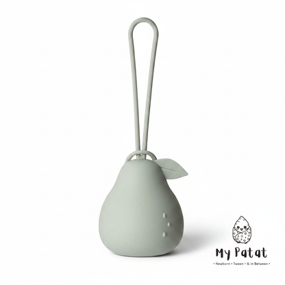 Grey silicone pear dummy holder